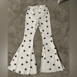 Brand New Buckle Star Flared Jeans